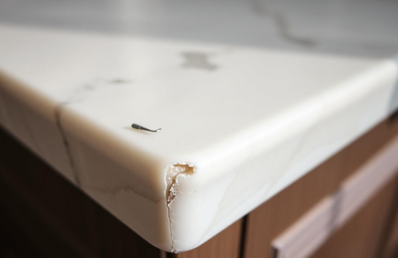Chipped edge